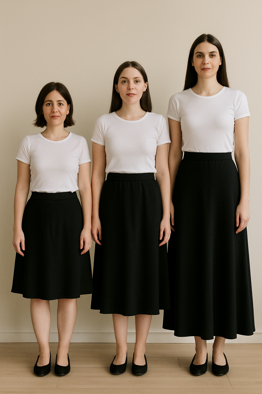 Quelle longueur de jupe longue choisir selon sa taille ?