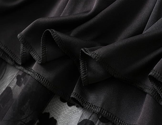 ÉNORA – Jupe Longue Tulle Brodé Taille Empire