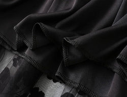 ÉNORA – Jupe Longue Tulle Brodé Taille Empire