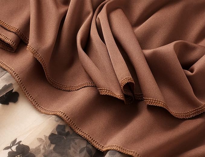 ÉNORA – Jupe Longue Tulle Brodé Taille Empire