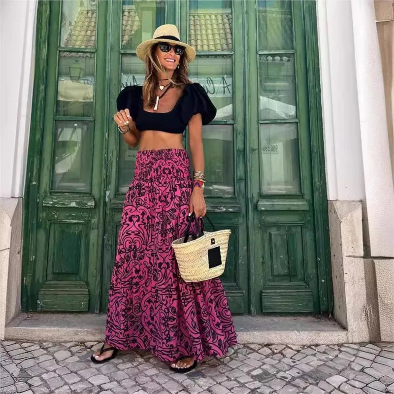 SOFIA - Jupe Longue Bohème Tie & Dye Énergisante